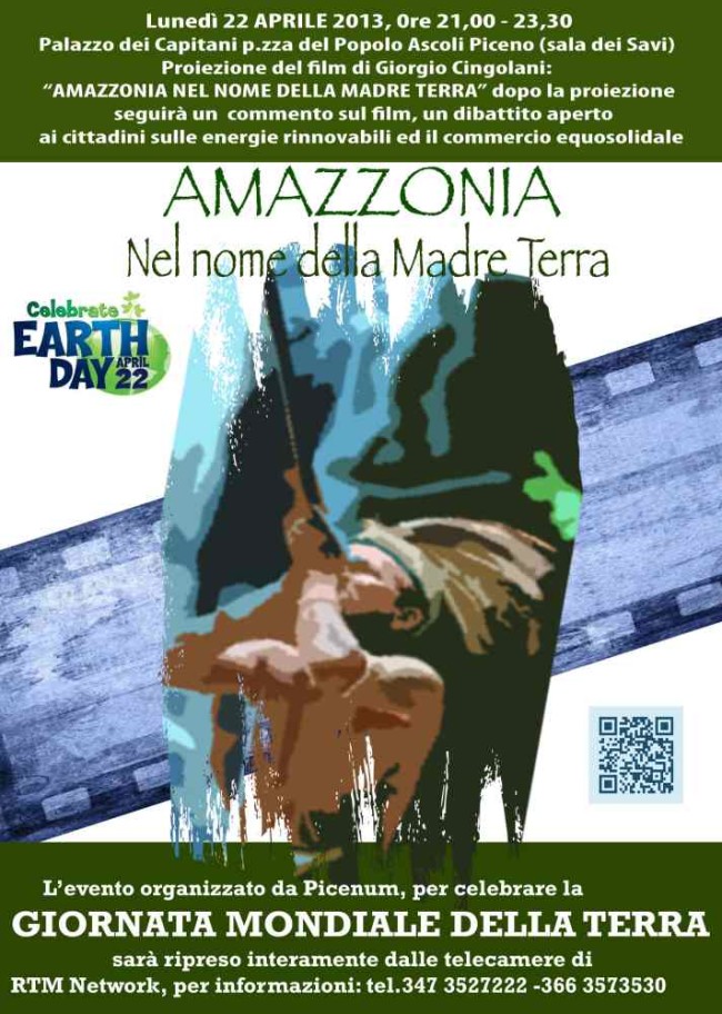 locandina, Giornata della Terra amazzonia