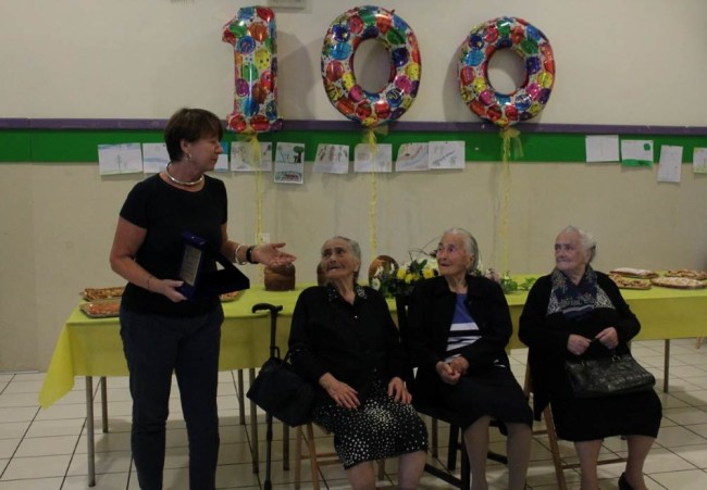 Elvira Nardi, 100 anni festeggiati con il Sindaco Nella Brambatti