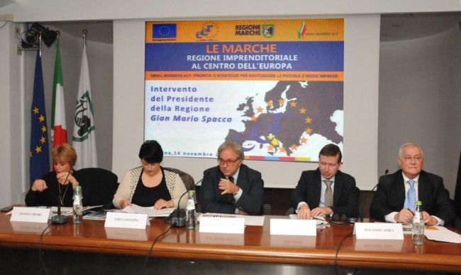 14_11_2014_Le Marche Regione imprenditoriale al centro dell’Europa intervento di Spacca
