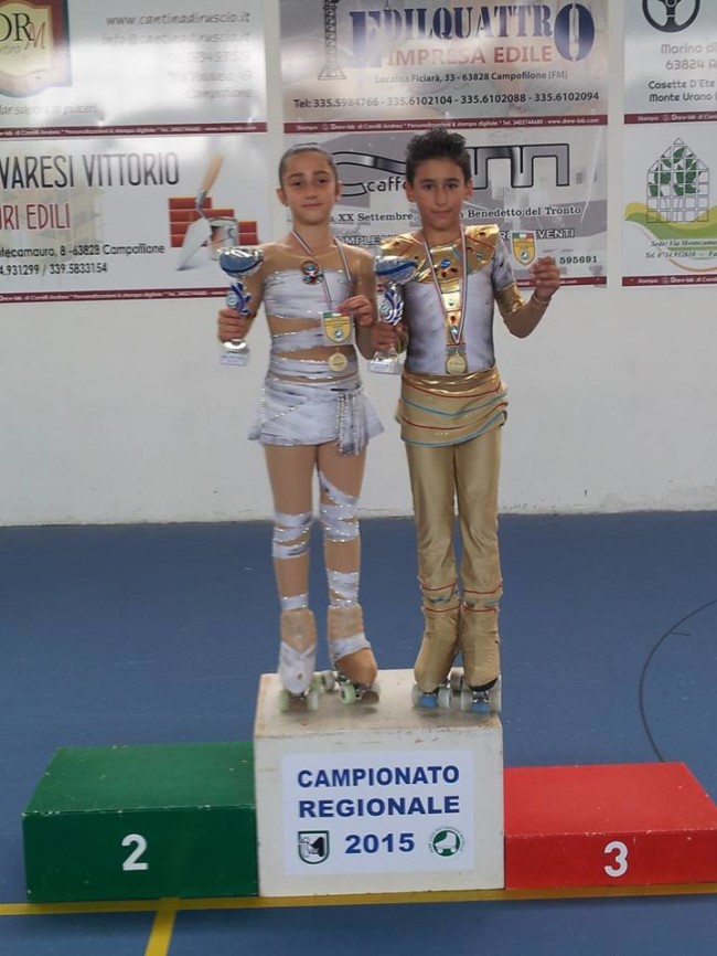 Alba Marconi e Kevin Bovara - Campioni Regionali 2015 Specialità Coppie Artistico