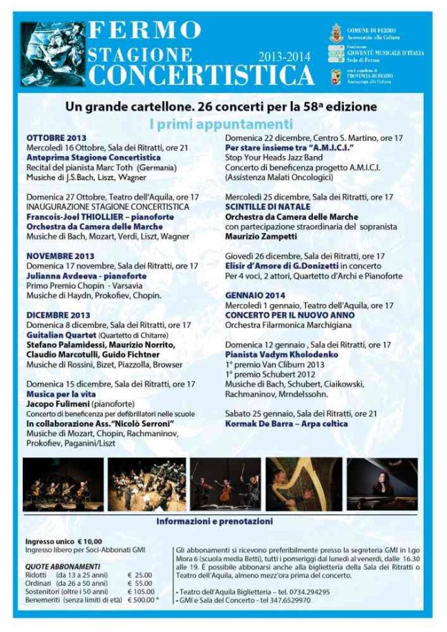 Gazzettino  Musicale 2 ott.2013