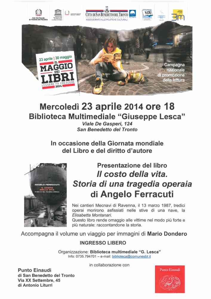 Angelo Ferracuti presenta il suo libro alla “Lesca”