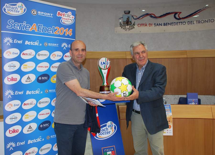 Beach Soccer, Coppa Italia Enel: presentata la tappa di San Benedetto