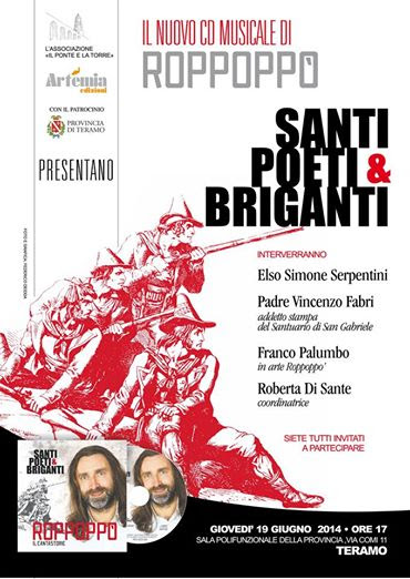 Franco Palumbo, Roppopò: “Santi, poeti e briganti”