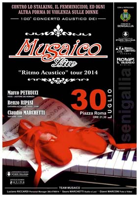Musaico, Ritmo Acustico Tour a Senigallia