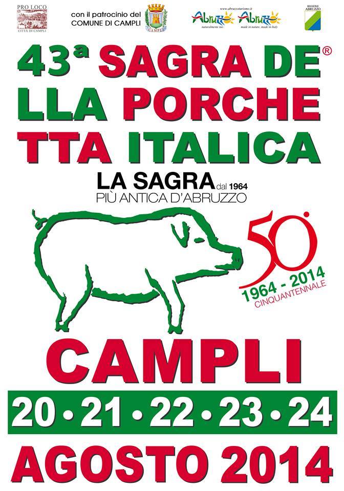 Successo per la prima serata della 43ma Sagra della Porchetta Italica di Campli