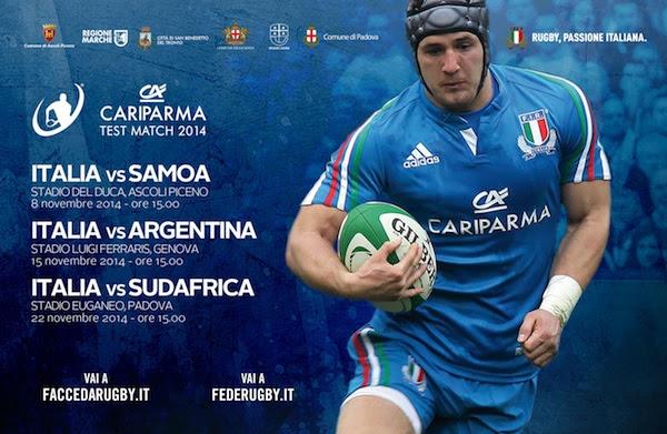Rugby, Cariparma Test Match: parte da Ascoli il mini-tour promozionale