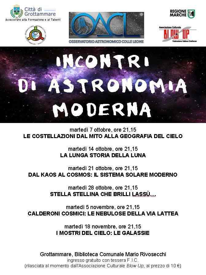 Incontri di Astronomia Moderna