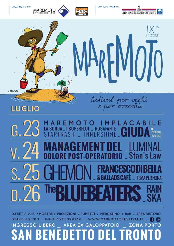 Il Maremoto Festival chiude con il concerto di “The Bluebeaters”