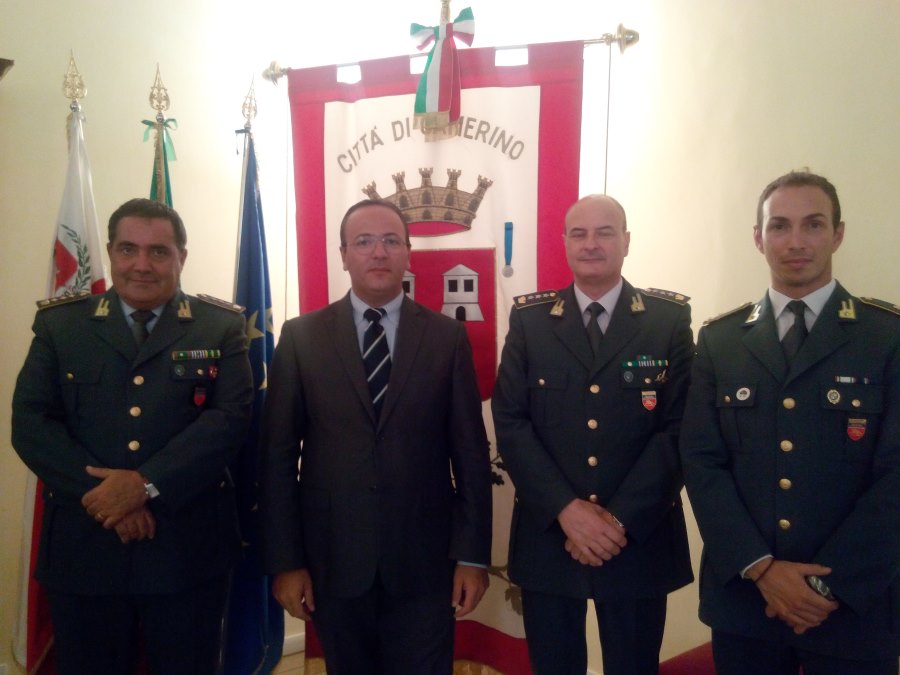 Il nuovo comandante provinciale della Guardia di Finanza in visita a Camerino