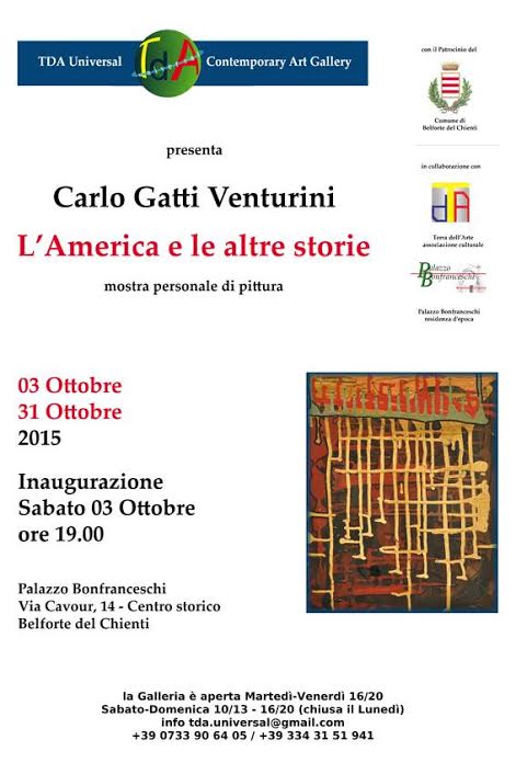 Carlo Gatti Venturini, “L’America e le altre storie”