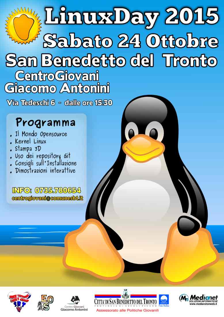 Sabato 24 ottobre torna il “Linux Day”