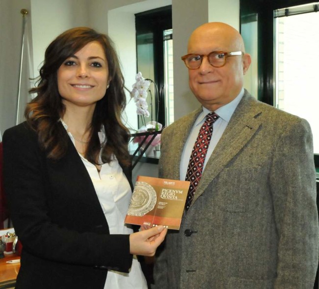 Manuela Bora, assessore all’Artigianato con Giordano Pierlorenzi , direttore Poliarte 