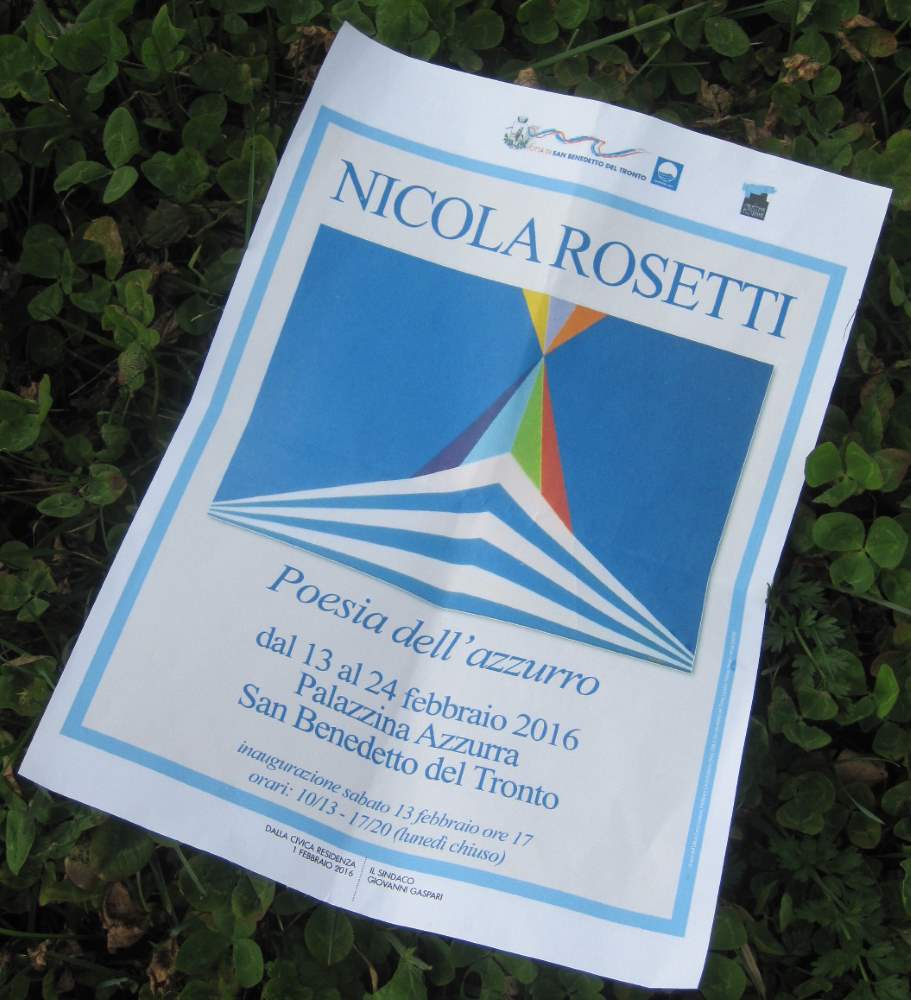 Nicola Rosetti, “Poesia dell’azzurro”