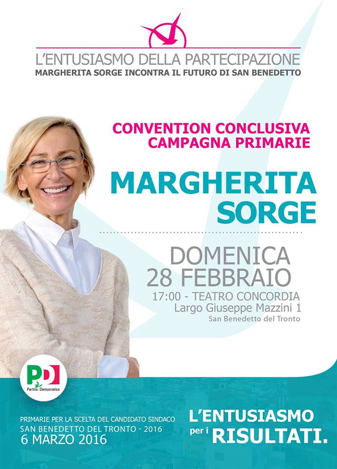 Primarie Pd 2016: tutto pronto per la convention di Margherita Sorge
