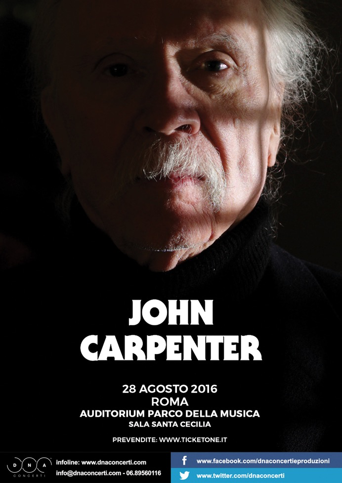 John Carpenter live a Roma ad agosto