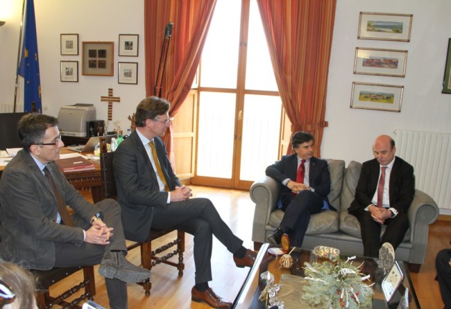 Il Rettore Corradini incontra il Ministro dell'Agricoltura dell'Albania