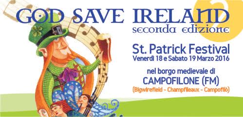 St. Patrick Festival il 18 e 19 marzo a Campofilone