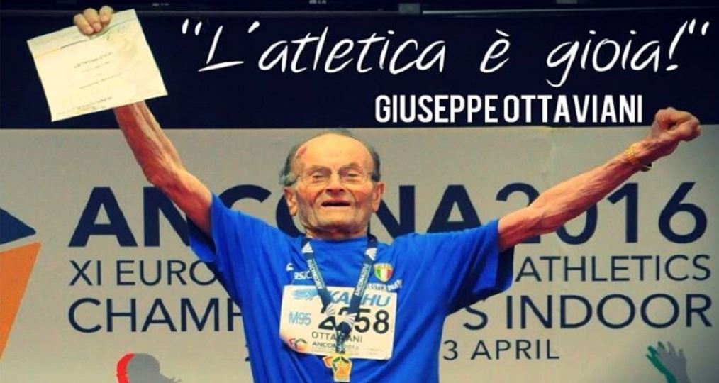 Il centenario Giuseppe Ottaviani tenta un nuovo record mondiale