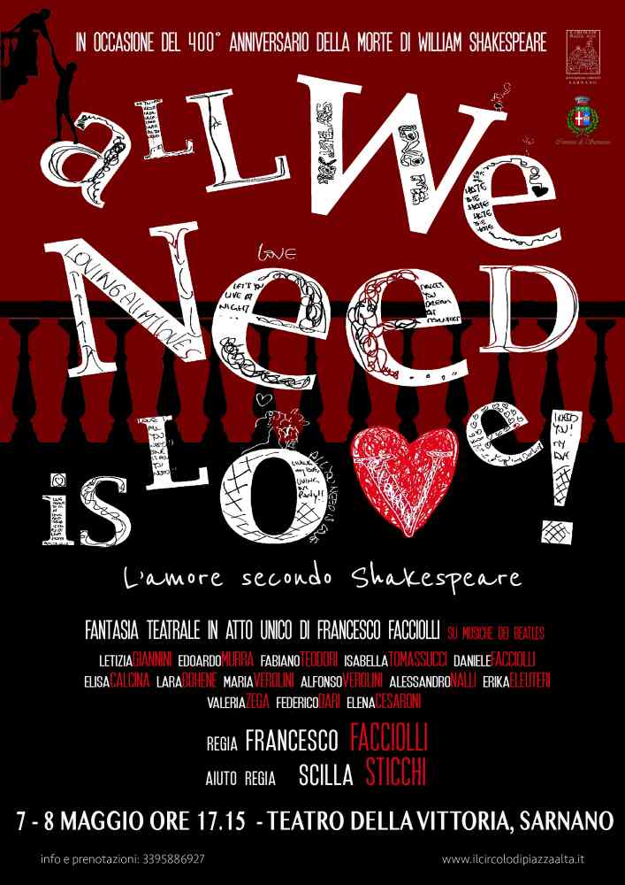 All we need is love. L’amore secondo Shakespeare al Teatro della Vittoria
