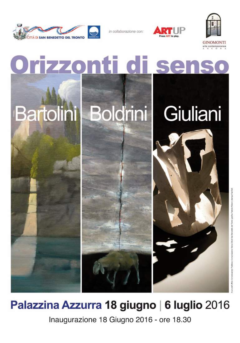 Alla Palazzina Azzurra gli “Orizzonti di senso” di Bartolini, Boldrini e Giuliani