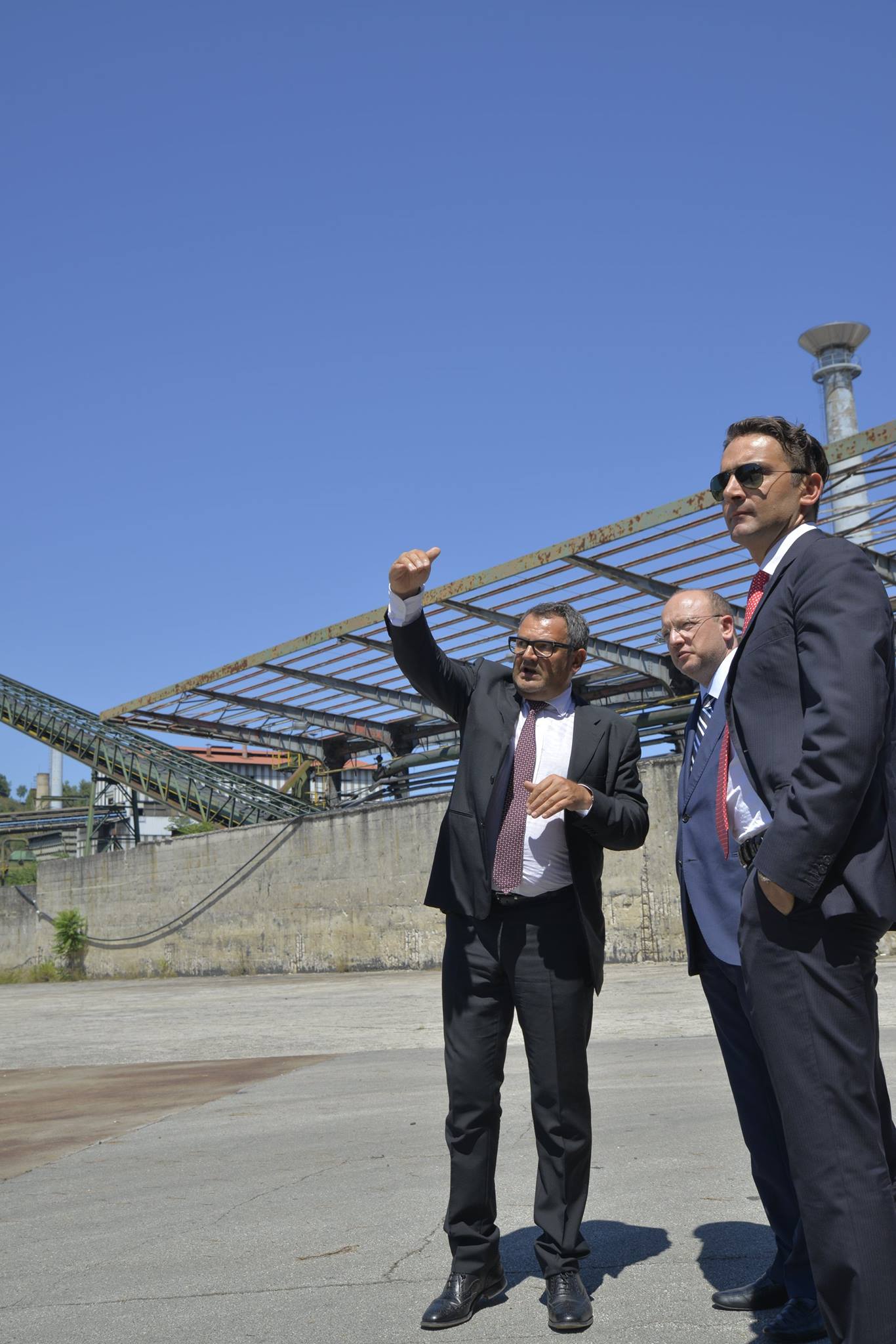 Il Presidente Boccia visita il sito Ascoli21 (ex Sgl Carbon)