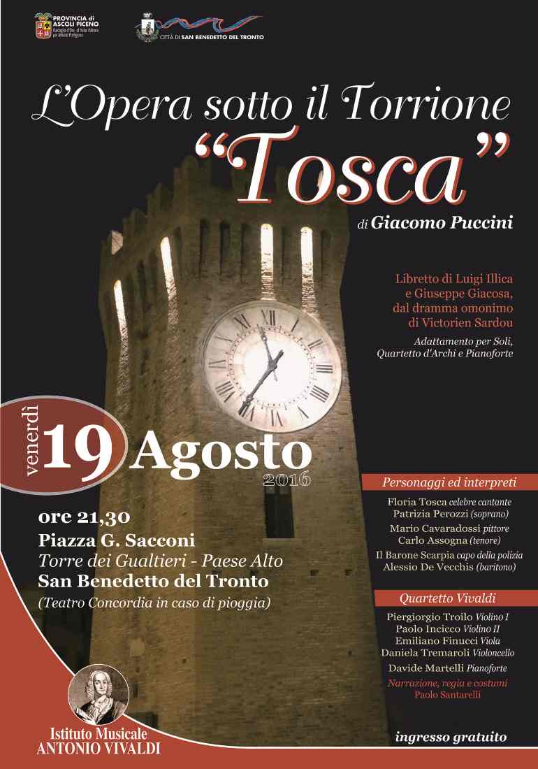 Tosca, l’Opera sotto il Torrione