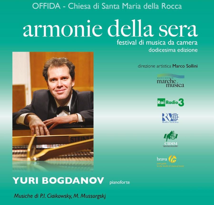 Armonie della Sera, a Santa Maria della Rocca il grande pianista russo Yuri Bogdanov
