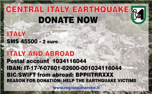 donazioni sisma