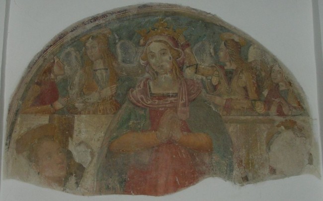 Madonna S.Antonio - Affresco del XV-XVI sec., prima del restauro operato dalla ditta Gamma Restauri S.r.l.