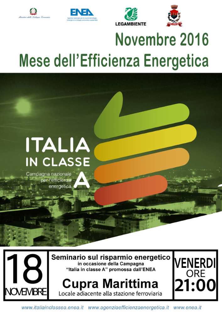 Novembre, mese dell’Efficienza Energetica: Italia in classe A