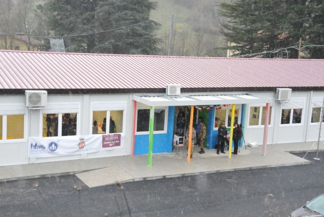 Inaugurazione scuola Arquata del Tronto, Ceriscioli: “Il primo segno comcreto della ricostrzuione”