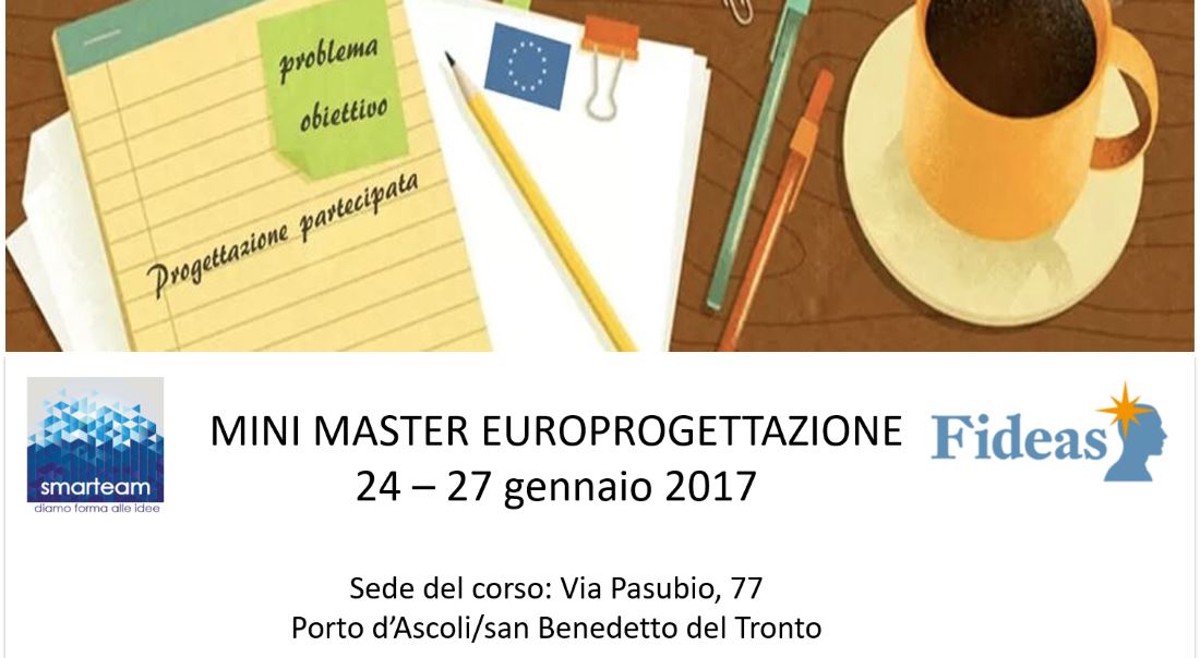 Mini Master Europrogettazione dal 24 al 27 gennaio