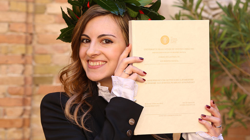 Il premio “Gino Giugni” a Luana Balducci, laureata con lode all’UniUrb