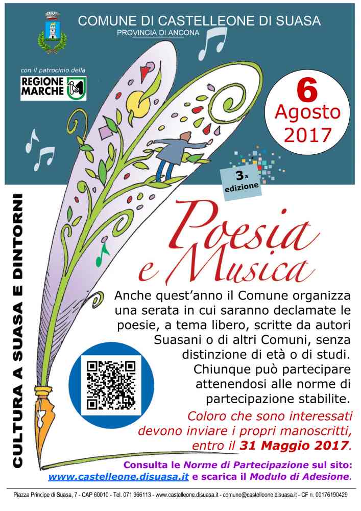 Serata Poesia e Musica  2017 – 3a edizione a Castelleone