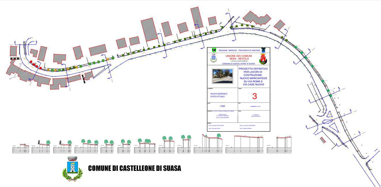 Castelleone, nuovi marciapiedi in Via Roma e Via Case Nuove