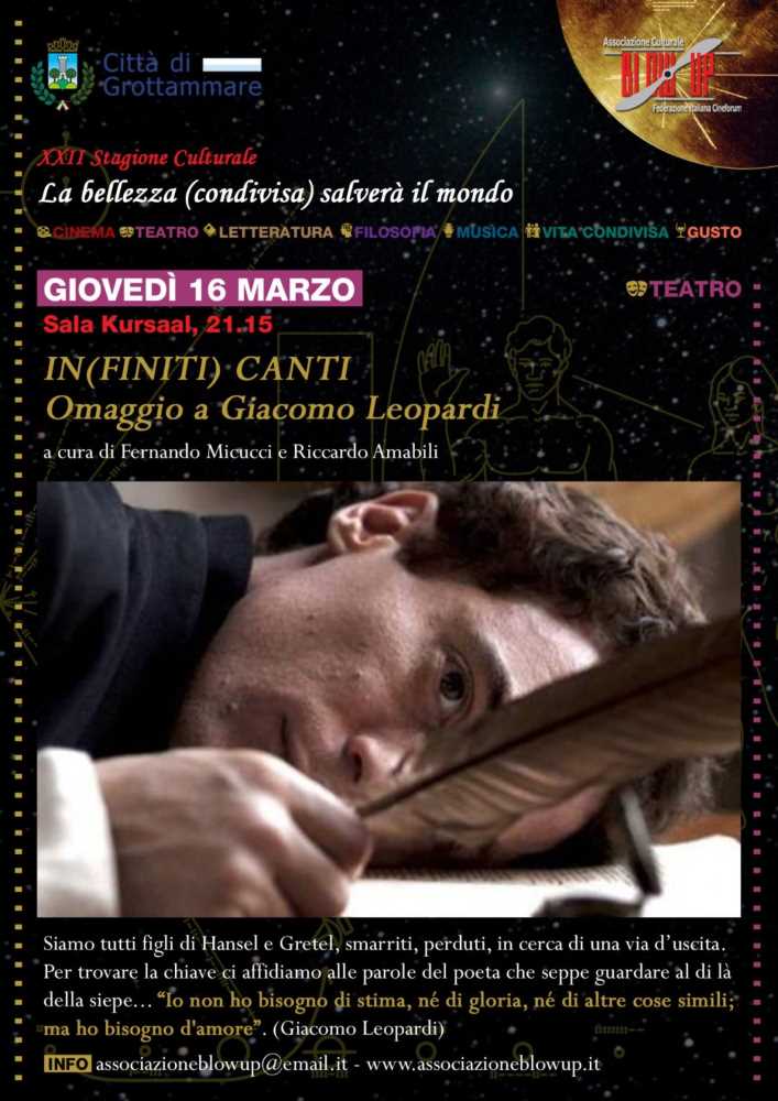 In(Finiti) Canti, omaggio a Giacomo Leopardi