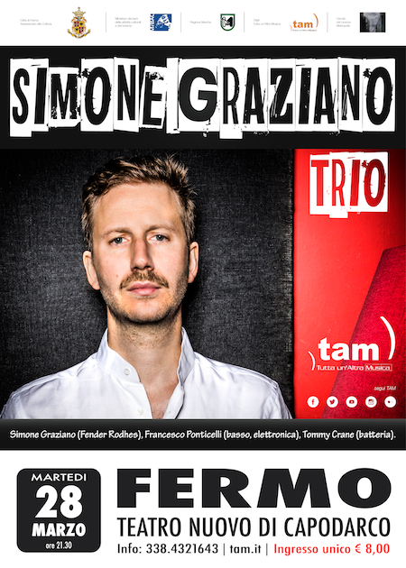 Tam, Simone Graziano Trio al Teatro Nuovo Capodarco