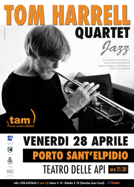 Tom Harrell quartet, International Jazz Day – 28 Aprile a Porto Sant’Elpidio