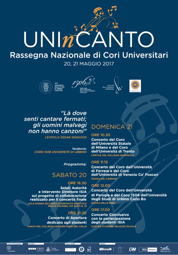 Torna a Urbino UnInCanto