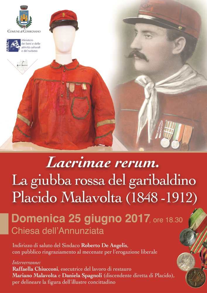 La giubba rossa del garibaldino Placido Malavolta (1848 – 1912)