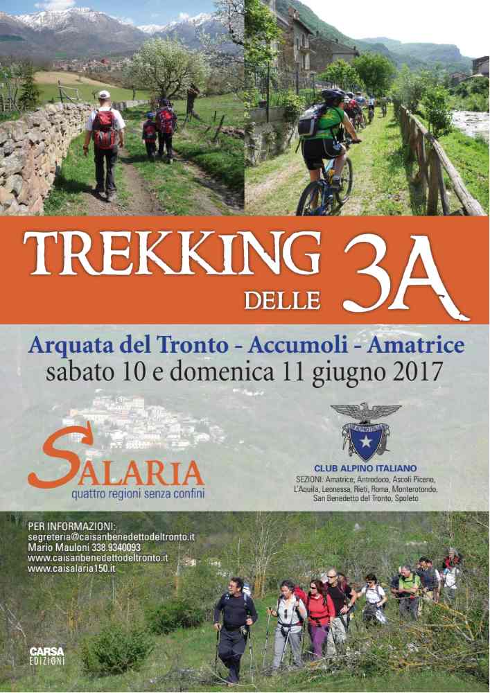 “Trekking delle 3 A” (Arquata Tr., Accumoli, Amatrice)