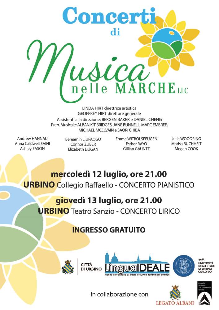 Lingua Ideale Università di Urbino | concerti Musica nelle Marche 2017