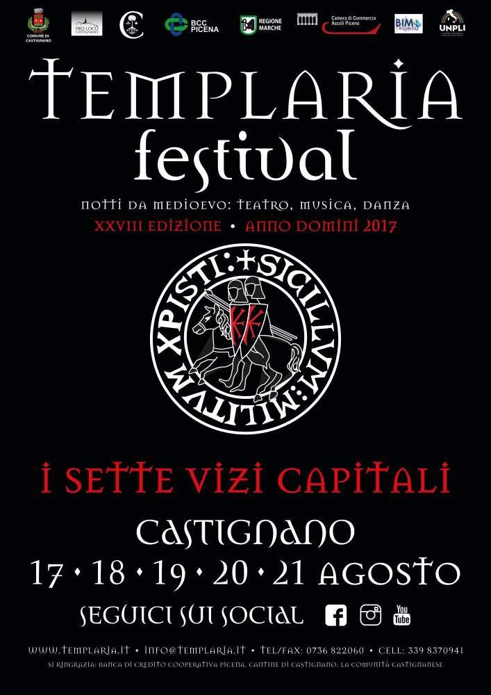 Templaria Festival: “I sette vizi capitali”