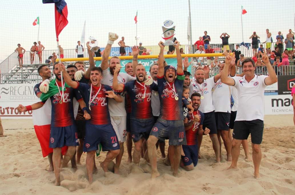 Triplete per la Samb beach soccer che vince anche lo Scudetto dopo Coppa Italia e Supercoppa