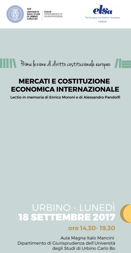 Mercati e costituzione economica internazionale