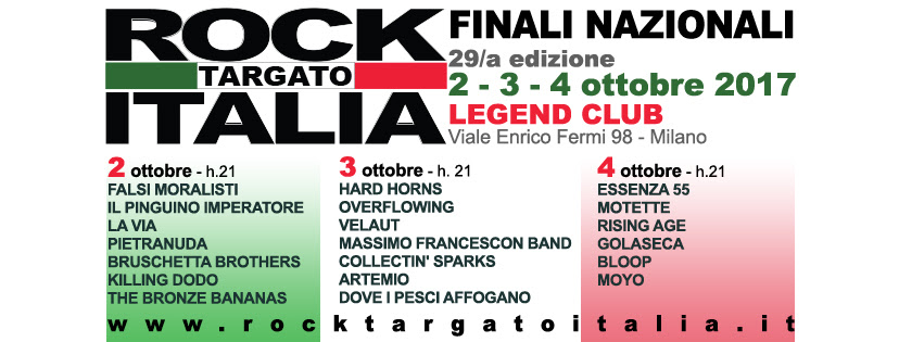 Rock targato Italia, finali nazionali a Milano