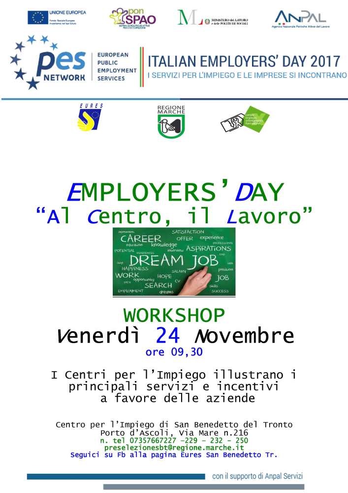 Employers’ Day, successo per il workshop sulle politiche attive del lavoro