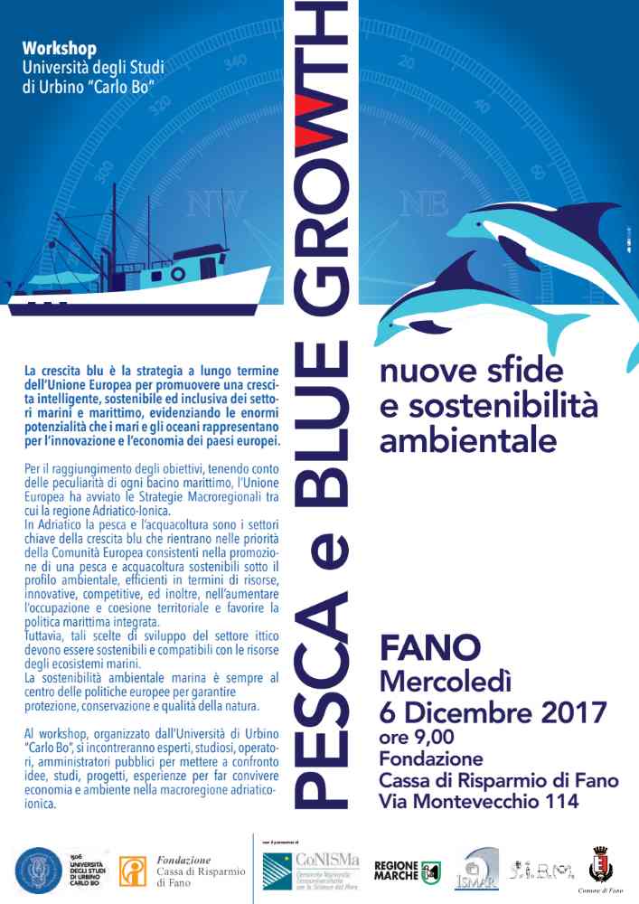 Pesca e Blue Growth, Workshop Internazionale a Fano