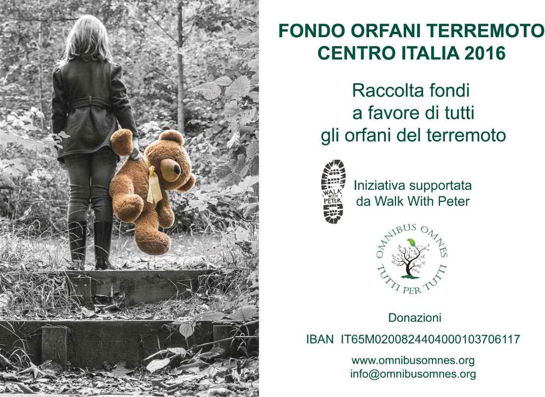 “Non abbandoniamo le comunità terremotate: la marcia a favore degli orfani del terremoto arriva a San Benedetto